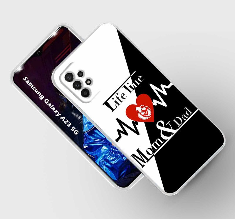 Artage Back Cover for SAMSUNG Galaxy A23 5G  (Black, White, Silicon, Pack of: 1)