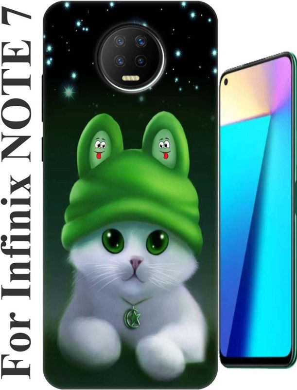 StroFit Back Cover for Infinix Note 7 2850  (Purple, Anti-radiation, Silicon, Pack of: 1)