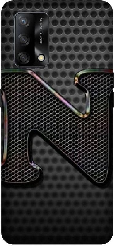 VS PRINT LINK Back Cover for OPPO F19s (4G) , CPH2223 , N letter,N name N word , Printed Back Cover  (Black, Hard Case, Pack of: 1)