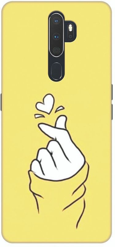 HELLO CASE Back Cover for Oppo A9 2020, Oppo A5 2020  (Yellow, White)