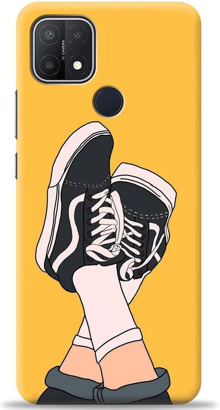 Swagr Back Cover for Oppo A15  (Yellow, Shock Proof, Pack of: 1)