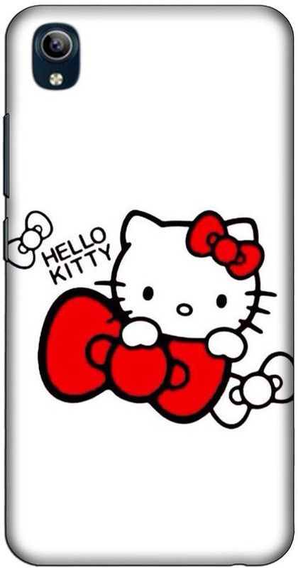 CROKIAN Back Cover for Vivo 1820 Hello Kitty Back Cover  (White, Hard Case, Pack of: 1)