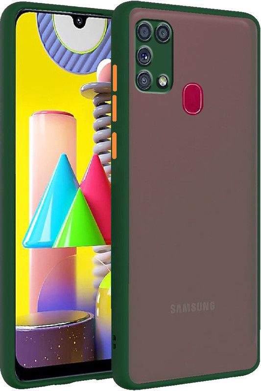 Flipkart SmartBuy Back Cover for Samsung Galaxy F41 Matte Finish Smoke Case  (Green, Camera Bump Protector, Pack of: 1)