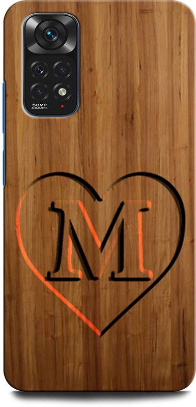 ORBIQE Back Cover for Redmi Note 11 M, M LETTER, M DESIGN, M ALPHABET, M NAME  (Multicolor, Hard Case, Pack of: 1)
