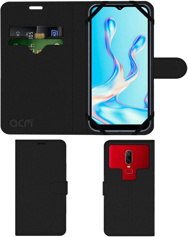 ACM Flip Cover for Benco V82  (Black, Cases with Holder, Pack of: 1)