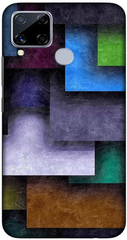 CROKIAN Back Cover for Realme C15 Box Design Back Cover  (Multicolor, Hard Case, Pack of: 1)