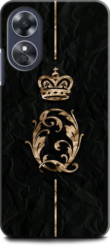 WallCraft Back Cover for OPPO A17, CPH2477 Q, Q S LETTER, Q NAME, QUEEN, LPHABET, DESIGN  (Multicolor, Dual Protection, Pack of: 1)