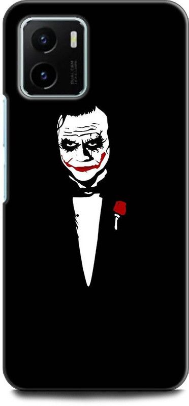 WallCraft Back Cover for Vivo Y15s, V2120 JOKER, BLACK WHITE, DARK KNIGHT, MOVIE, BATMAN  (Multicolor, Dual Protection, Pack of: 1)