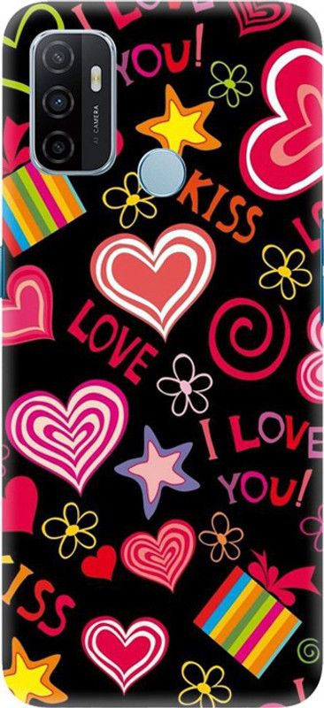 PNBEE Back Cover for Oppo A33 (2020), CPH2137 - LOVE Print  (Multicolor, Hard Case, Pack of: 1)