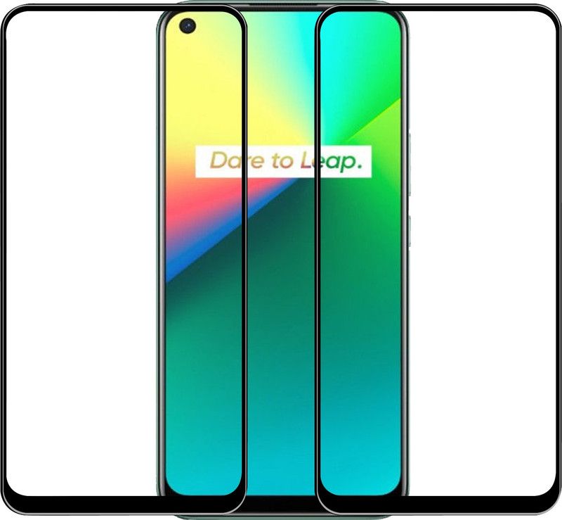 Roxel Edge To Edge Tempered Glass for Realme 7I  (Pack of 2)