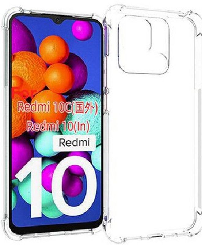 SmartPoint Back Cover for Xiaomi Redmi 10C 6.71"  (Transparent, Shock Proof, Silicon)