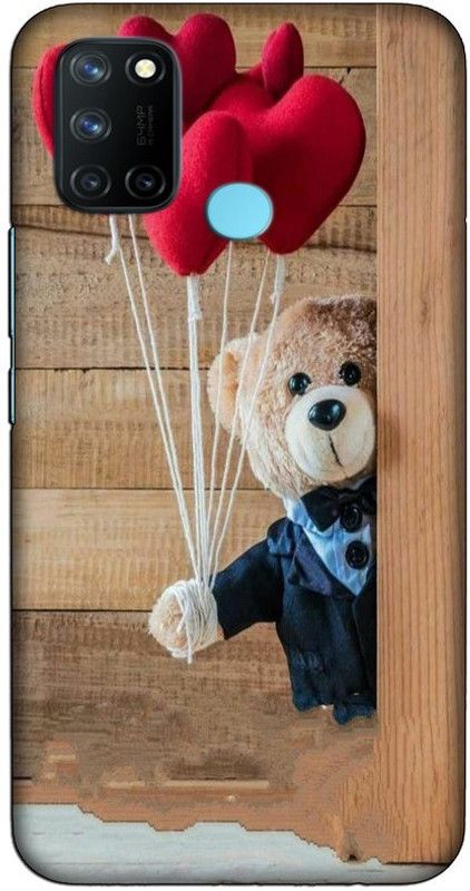 CROKIAN Back Cover for Realme 7i Teddy Back Cover  (Multicolor, Hard Case, Pack of: 1)