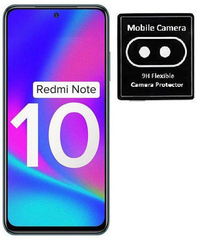 Mudshi Back Camera Lens Glass Protector for Xiaomi Redmi Note 10 Lite  (Pack of: 2)