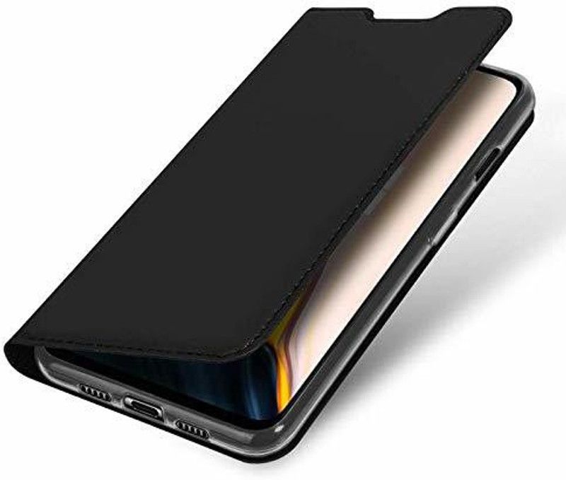 HITFIT Flip Cover for Samsung Galaxy A12  (Black, Grip Case)