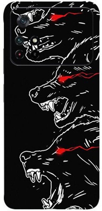 AsSkin Poco M4 Pro, poco m4 pro Mobile Skin  (Ultra Super Angry Wolf With High Matte Finish.)
