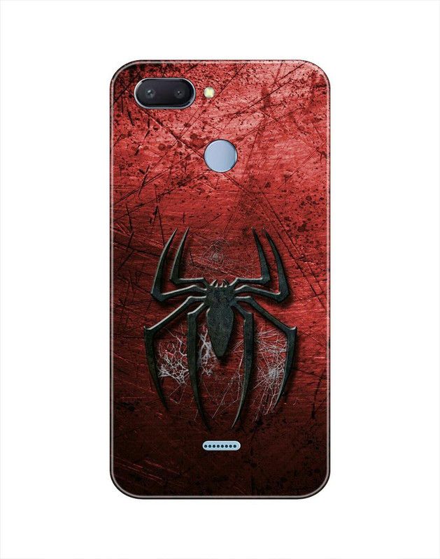 Smutty Back Cover for Mi Redmi 6 - Spider Print  (Multicolor, Hard Case, Pack of: 1)