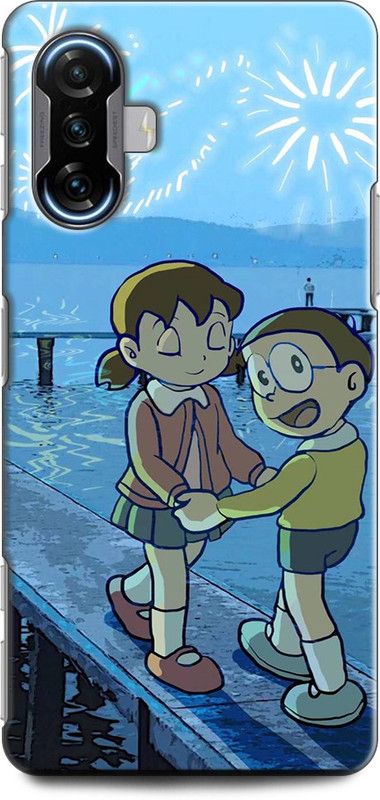 Wall Art Back Cover for POCO F3 GT DORAEMON, NOBITA, CARTOON, FUNNY, CUTE, DORAEMON, DOREMON  (Multicolor, Dual Protection, Pack of: 1)
