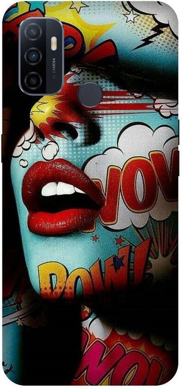 SSMORYA Back Cover for OPPO A53, Girl Design Multicolour Printed  (Multicolor, Hard Case, Pack of: 1)