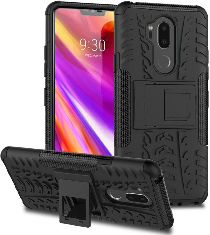 SmartPoint Bumper Case for LG G7+  (Black, Rugged Armor, Pack of: 1)