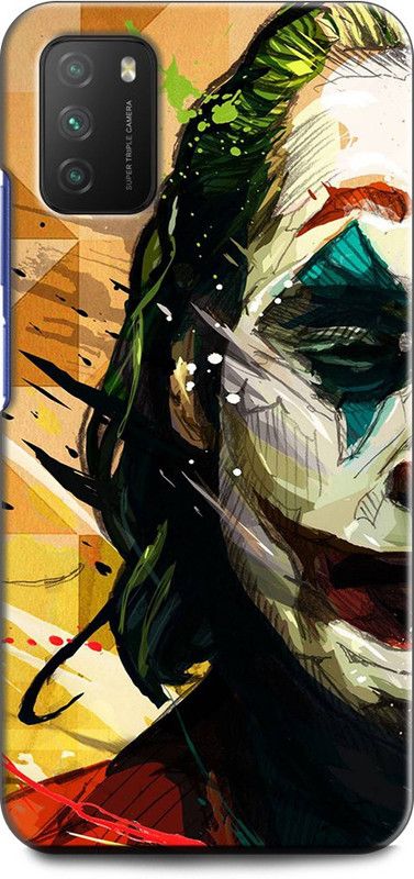 KEYCENT Back Cover for POCO M3 JOKER, DARK KNIGHT, BATMAN, DC COMIC, JOKER FACE  (Multicolor, Pack of: 1)