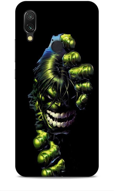 Keviv Back Cover for Mi Redmi 7  (Black, Green, 3D Case, Pack of: 1)