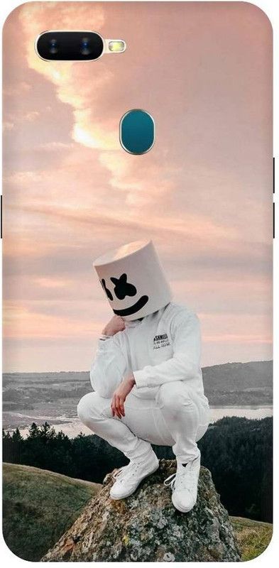 URCHIN Back Cover for Oppo A5 Marshmello, EDM, DJ, Famious, marshmello, singer  (Multicolor, Shock Proof, Pack of: 1)