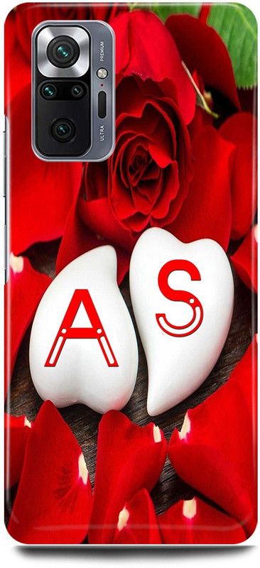 JUGGA Back Cover for Redmi Note 10 Pro Max, A LOVES S NAME,A NAME, S LETTER, ALPHABET,A LOVE S NAME  (Red, Hard Case, Pack of: 1)