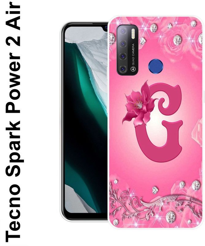 SUPER CASE Back Cover for Tecno Spark Power 2 Air  (Pink, White, Grip Case, Silicon)