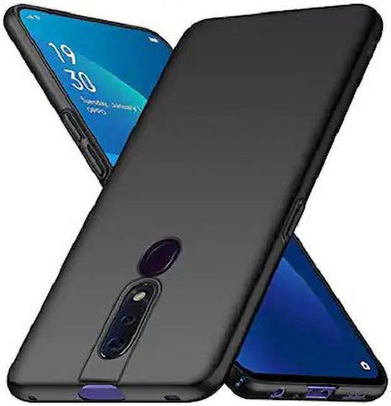 SmartPoint Back Cover for Oppo F11 Pro  (Black, Silicon, Pack of: 1)