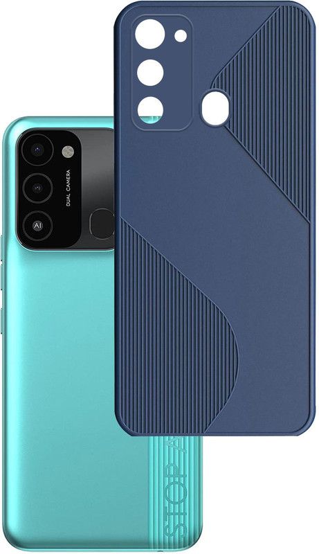 Flipkart SmartBuy Back Cover for Tecno Spark 8C  (Blue, Silicon, Pack of: 1)