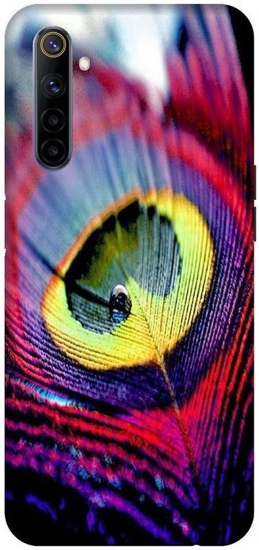 URCHIN Back Cover for Realme 6i mor pankh, Krishna ji, kanha, peacock feather, feather  (Multicolor, Shock Proof, Pack of: 1)