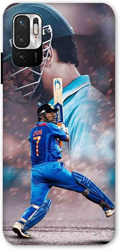 NDCOM Back Cover for Redmi Note 10T 5G M S Dhoni Printed  (Multicolor, Hard Case, Pack of: 1)