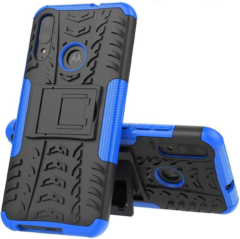 Elica Bumper Case for Motorola Moto E6 Plus  (Blue, Shock Proof, Pack of: 1)
