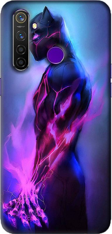 NDCOM Back Cover for Oppo Realme 5 Avengers End Game Black Panther Printed  (Multicolor, Hard Case, Pack of: 1)