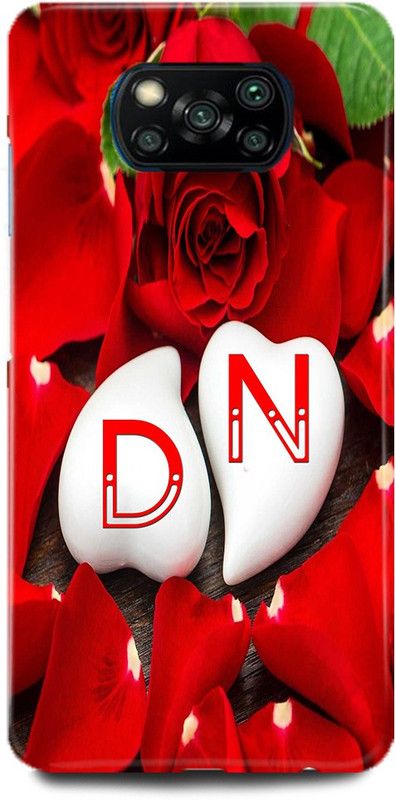 MP ARIES MOBILE COVER Back Cover for POCO X3 PRO, D LOVES N NAME,D NAME, N LETTER, ALPHABET,D LOVE N NAME  (Multicolor, Hard Case, Pack of: 1)