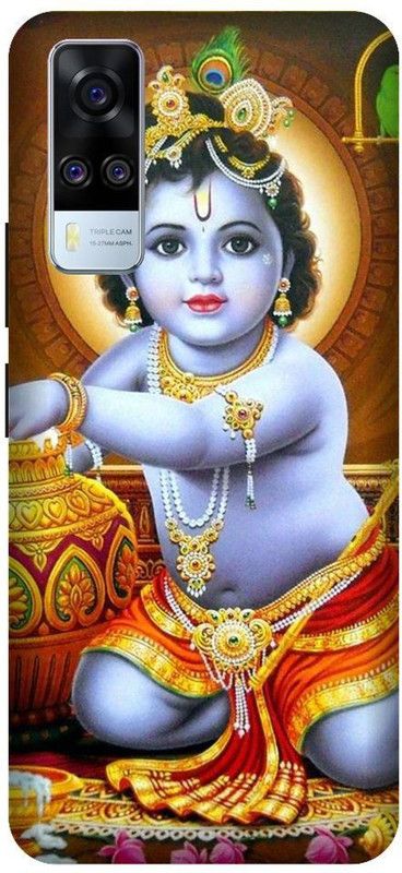 URCHIN Back Cover for Vivo Y31 Krishna, Bal Krishna, Makhanchor, Cute, Little krishna, God  (Multicolor, Shock Proof)