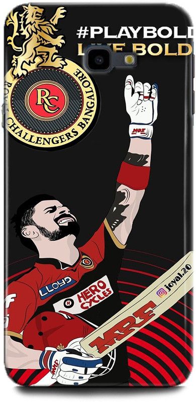 WallCraft Back Cover for SAMSUNG Galaxy J4 Plus VIRAT KOHLI, ROYAL CHALLENGERS BANGLORE, PLAYER, SPORTS  (Multicolor, Dual Protection, Pack of: 1)