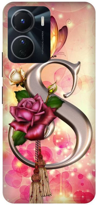 FRONK Back Cover for vivo Y16, V2204, S NAME, LETTER, S LOVE, ART  (White, Hard Case, Pack of: 1)