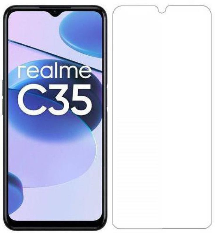 DMJHP Tempered Glass Guard for realme C35  (Pack of 1)