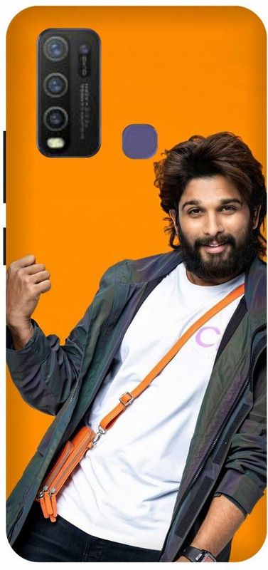 FRONK Back Cover for vivo Y50, vivo 1935, ALLU, ARJUN, SOUTH, ACTOR, HERO  (Yellow, Hard Case, Pack of: 1)
