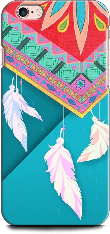 KEYCENT Back Cover for APPLE iPhone 6 FEATHER, DREAM CATCHER, COLORFUL, TEXTURE, PRETTY  (Multicolor, Shock Proof, Pack of: 1)