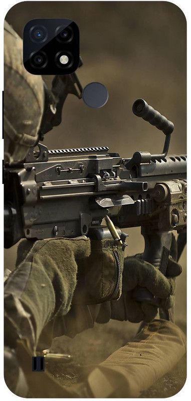 Bluvver Back Cover for Realme C21Y, RMX3261 , RMX3263, Printed Army Soldier Back Cover  (Multicolor, Hard Case, Pack of: 1)