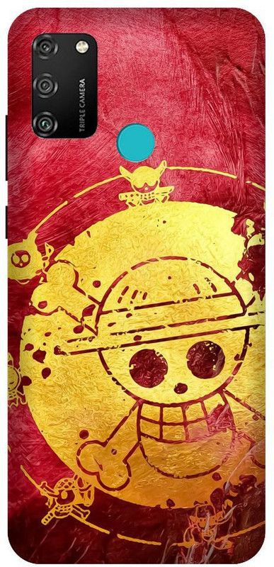 URCHIN Back Cover for Honor9A  (Red, Yellow, Shock Proof)