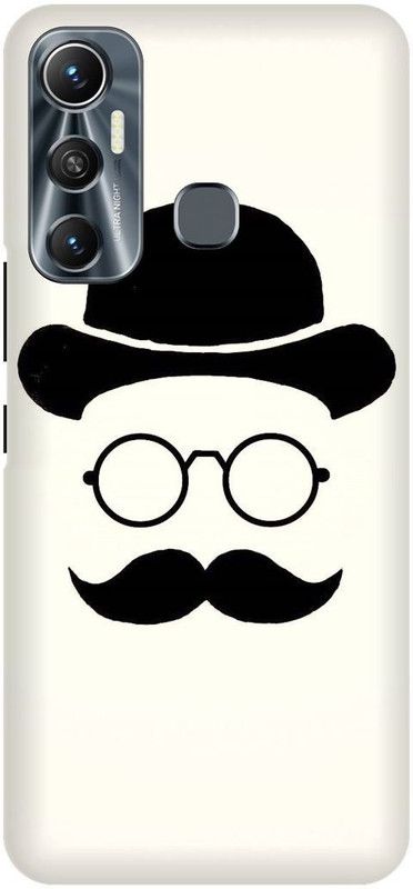 FIKORA Back Cover for Infinix Hot 11, X662, BEARDO, BEARD, DANGER, BABA, MOOCHLOVER  (White, Hard Case, Pack of: 1)
