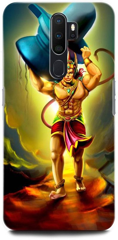ORBIQE Back Cover for OPPO A5 2020 CPH1933 HANUMAN JI , LORD HANUMAN, GOD, BAJRANGBALI  (Multicolor, Hard Case, Pack of: 1)