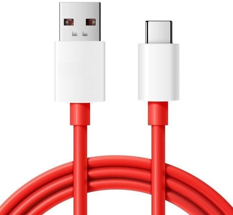 WARP CHARGING CABLE 65W/6.5A DC03 1.15 m USB Type C Cable  (Compatible with All Vivo, Oppo, Samsung, Gionee, Mi, Vivo, One Plus and Boat, Red)