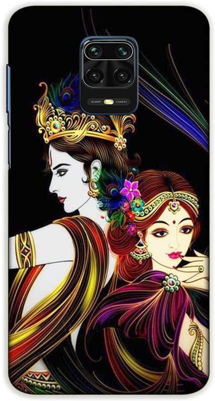iprinto Back Cover for Redmi Note 10 Lite, Mi Redmi Note 9 Pro Radha Krishna Lord Krishna Back Cover  (Black, Hard Case)