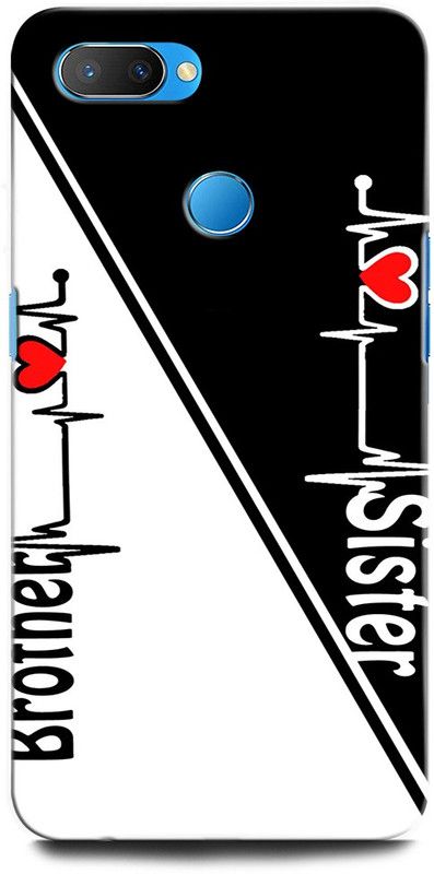 ORBIQE Back Cover for OPPO A5 CPH1809 BROTHER SISTER LOVE, BRO SIS LOVE, HEART, BHAI BAHAN LOVE  (Multicolor, Hard Case, Pack of: 1)