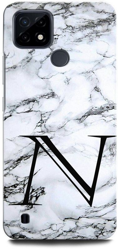 ORBIQE Back Cover for Realme C25Y RMX3265 N, N LETTER, N ALPHABET, DESIGN  (Multicolor, Hard Case, Pack of: 1)