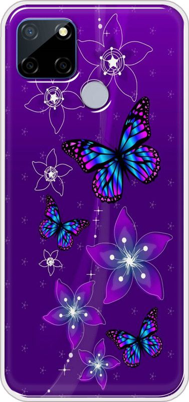 Appcityprint Back Cover for Realme C15  (Purple, Grip Case, Silicon, Pack of: 1)